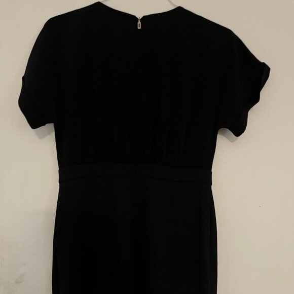 NWT KARL LAGERFELD BLACK DRESS WITH SILVER TONE BUTTONS DETAIL 8 - Picture 7 of 7